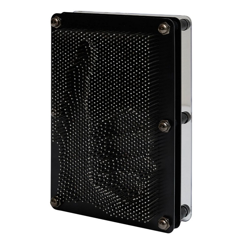 Pin art 3D interattiva con spille in metallo che consentono di inserirci le forme di proprio gradimento, con possibilità di ricominciare da capo in un attimo: un'originale e divertente idea regalo uomo, donna e ragazzi!